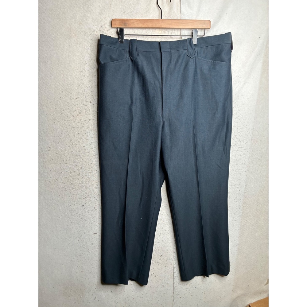 Vintage Dallas Western Apparel Mens Charcoal Gray Dress Pants Trousers 39x28